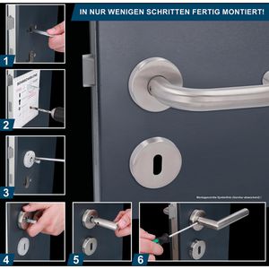 Produktbild für Drückergarnitur Alpertec Fair IV-R BB