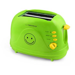 Produktbild für Toaster esperanza Smiley PC, mit 7 Röststufen &amp; Auftaufunktion