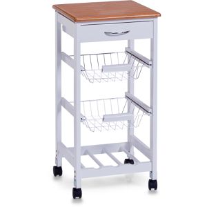 Küchenwagen Zeller 13773, weiß / braun