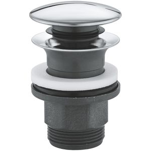 Ablaufgarnitur GROHE mit Druckstopfen, aus Metall, verchromt