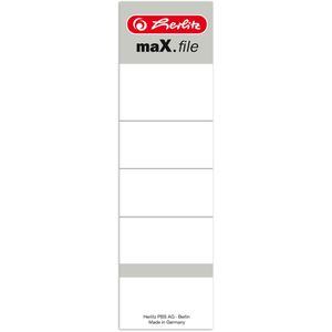 Rückenschilder Herlitz 9743105 maX.file, weiß