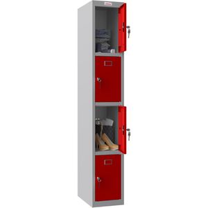 Produktbild für Schließfachschrank Phoenix PL1430GRK, rot