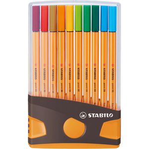 Fineliner Stabilo Point 88 ColorParade, farbig sortiert