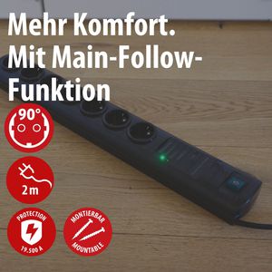 Produktbild für Steckdosenleiste Brennenstuhl Primera-Tec 2m Kabel