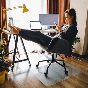Produktbild für Bodenschutzmatte Floortex homemat, transparent