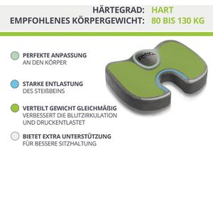 Produktbild für Orthopädisches-Sitzkissen feela hart, dunkelgrau