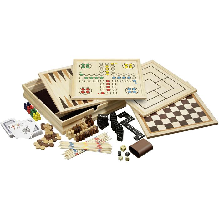 Backgammon-Spielsteine, medium, 28 x 8 mm, Kunststoff, rot/weiß, inkl.  Würfel - Jetzt günstig online bestellen auf philosspiele.de