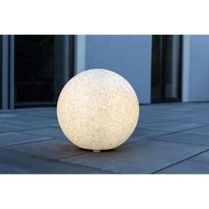 Produktbild für Wegeleuchte Heitronic Mundan Granit 500, grau, 230 V Netzstrom