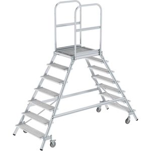 Produktbild für Podestleiter MUNK 51207, beidseitig begehbar