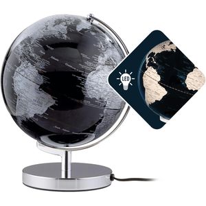 Produktbild für Globus TROIKA Terra Light Schwarz / Silber, Ø 25cm