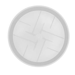 Produktbild für Blumentopf-Untersetzer Plastard Milano, weiß, Ø 32,5 cm