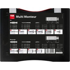 Produktbild für Schrauben-Dübel-Set Tox 094901021, Monteur Multi