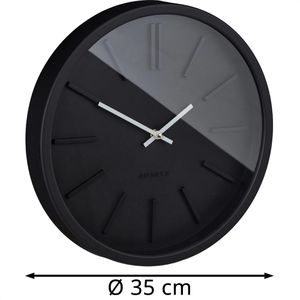 Produktbild für Wanduhr Relaxdays Kunststoff, analog, Quarzuhr