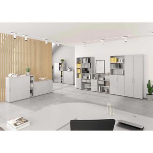 Produktbild für Aktenschrank Hammerbacher Serie 9 Advanced, aus Holz