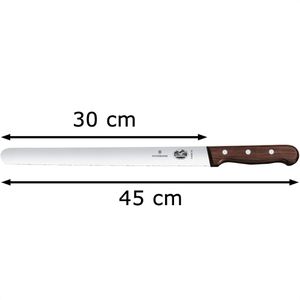Produktbild für Schinkenmesser Victorinox Wood, Wellenschliff