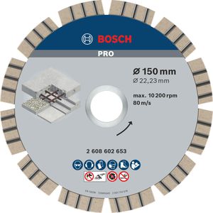 Produktbild für Trennscheibe Bosch PRO Concrete, 2608602653