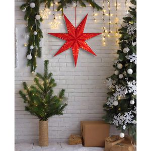 Produktbild für Weihnachtsstern BRUBAKER 77701, 3D Stern, rot