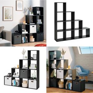Produktbild für Bücherregal Vicco 95402, schwarz