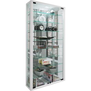Glasvitrine VCM Vitrosa Maxi, mit Spiegelrückwand, hängend