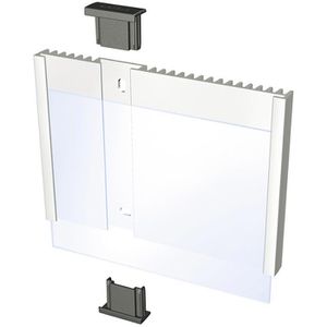 Produktbild für Türschild Durable 4801-23, Info Sign A6, silber