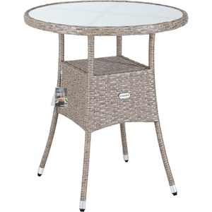 Gartentisch CASARIA 107999, creme, UV-beständig, rund