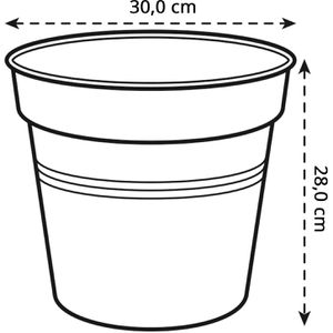 Produktbild für Pflanztopf elho Green Basics, 12 Liter