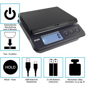 Produktbild für Digitalwaage Dipse Parcel 20