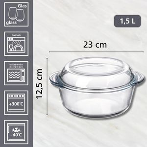 Produktbild für Auflaufform Ritzenhoff&amp;Breker Cucina, transparent, aus Glas