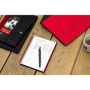 Produktbild für Collegeblock Oxford 400047653 Black n Red, A4