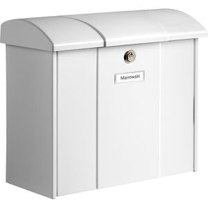 Briefkasten Burg-Wächter Olymp 916 W, weiß, aus Stahl