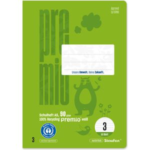 Produktbild für Schulheft Staufen Premio, 040780003, für 3. Klasse, A5