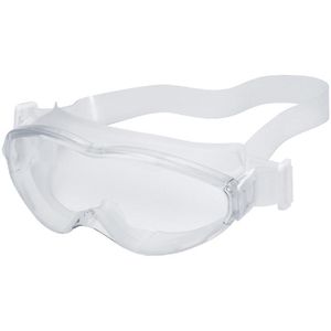 Uvex Schutzbrille ultrasonic CR 9302500, klar, Vollsichtbrille, weiß, für Brillenträger