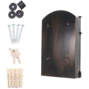 Produktbild für Briefkasten Rottner T05667, Ashford Antique, braun, Aluminium