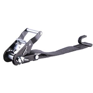 Produktbild für Spanngurt Sandax 296, schwarz, mit Haken &amp; Ratsche