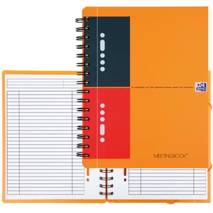 Produktbild für Collegeblock Oxford 357001712 Meetingbook, A5