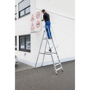 Produktbild für Podestleiter MUNK 50084, mit nivello-Leiterfüße