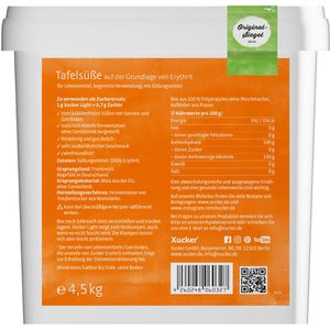 Produktbild für Zucker Xucker light Erythrit, weißer Zucker