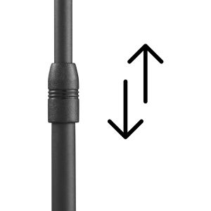 Produktbild für Lautsprecherständer Hama 220882, schwarz, aus Metall, 2 Stück