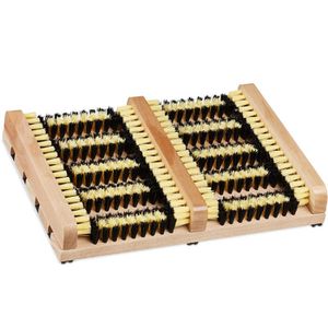 Schuhabstreifer Relaxdays aus Holz, für außen