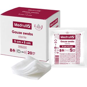 Produktbild für Mullkompressen Medrull aus Baumwolle, steril