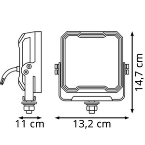 Produktbild für Zusatzscheinwerfer OSRAM LEDriving WL VX125-WD, 12V / 24V, LED