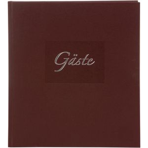 Goldbuch Gästebuch 48050 Seda, 23 x 25cm, 176 Seiten, mit Prägung, braun