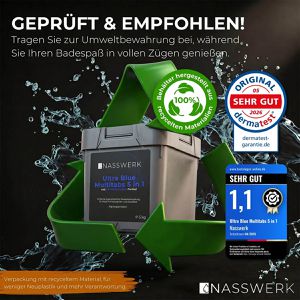 Produktbild für Chlor NASSWERK organisch, langsamlösliche Ultra Blue Multitabs