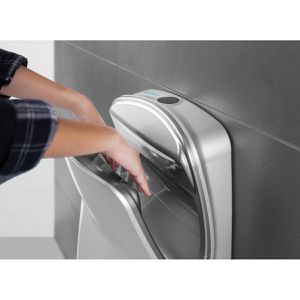 Produktbild für Händetrockner Air-Wolf Serie V, 10-750, Jet-Luftstrom, silber