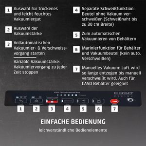 Produktbild für Vakuumiergerät Caso VRH 790 advanced Pro, bis 30cm