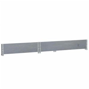 Produktbild für Palettenaufsatz vidaXL 4010273, grau, Holz