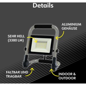 Produktbild für Baustrahler Müller-Licht Denver, LED, Netzbetrieb, 1,5 m Kabel