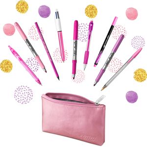 Produktbild für Schreibset Bic Pink &amp; Purple, 9642801, 10-teilig