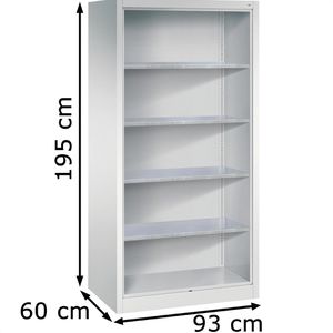 Produktbild für Werkzeugschrank CP-Möbel 8922-02, aus Metall, lichtgrau