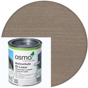 Osmo Holzlasur Holzschutz Öl-Lasur Effekt, 0,75l, außen, 1142 graphitsilber